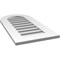 Ekena Millwork Round Top Surface Mount PVC Gable Vent: Functional, w/ 3-1/2"W x 1"P Standard Frame, 16"W x 32"H GVPRT16X3201SF - alternate 2